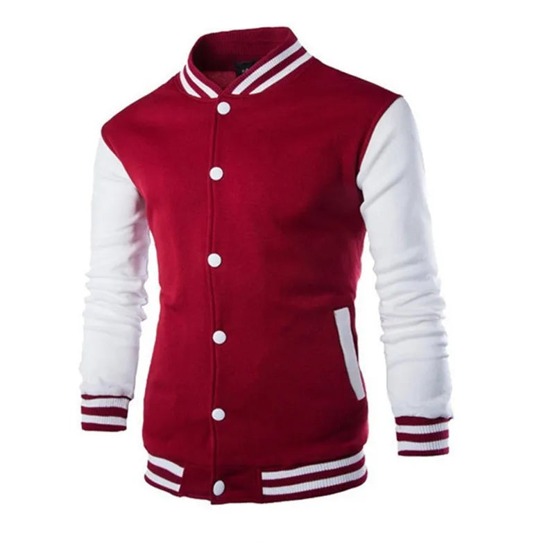 Mens Jacket Baseball Suit 2023 Hot Sale Four Seasons Fashion Coats University Varsity Splicing Couple Casual Korean Clothes