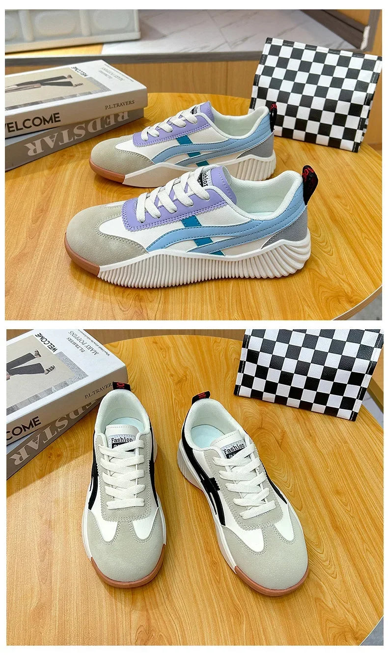 Women Sneakers 2025 New Sports Shoes for Women Fashion Comfort Sneakers All-match Thick Sole Lightweight Casual Running Shoes