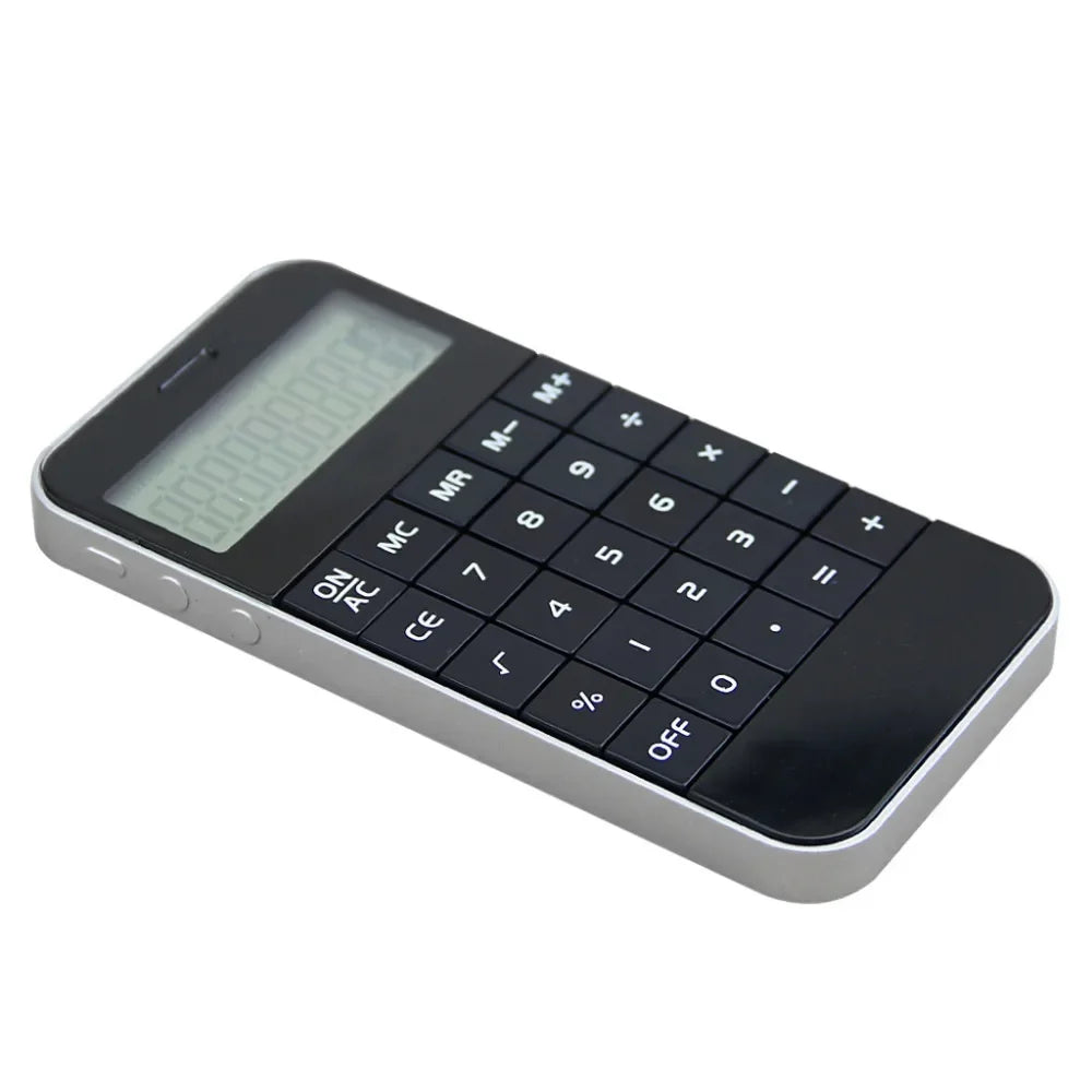 High Quality Pocket Electronic 10 Digits Display Calculate Calculator Simplicity Fashion Mini Arithmetic Calculator Black White