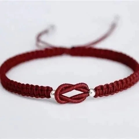 Love Knot Rope Braided Bracelet 'Always Together' Casual Adjustable String Handmade Matching Gift for Her Couple Teens Girls Boy