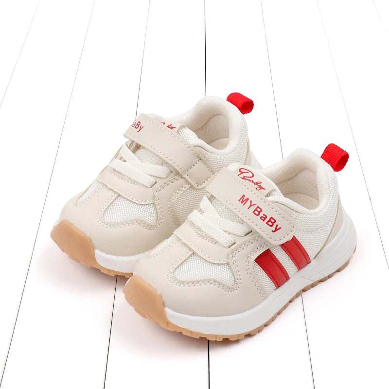 Baby Boys Girls Comfortable Sports Shoes Soft Sole Non-slip Solid Colour Toddler Shoes