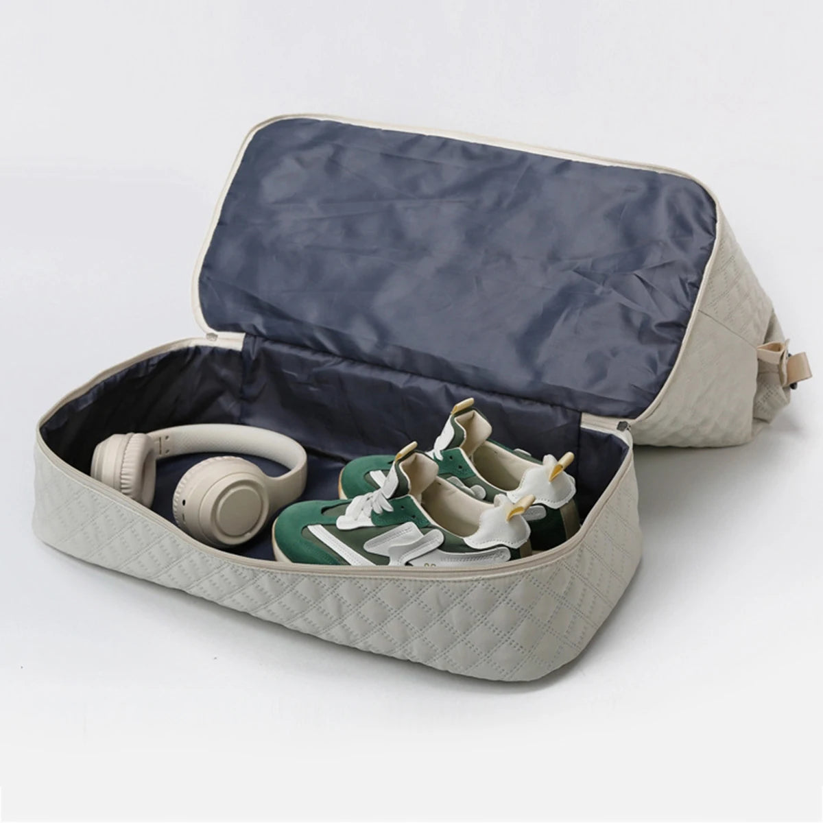Beige white travel bun mother bag large capacity bag storage bag Crossbody portable mother bag yoga fitness bag 2 bags