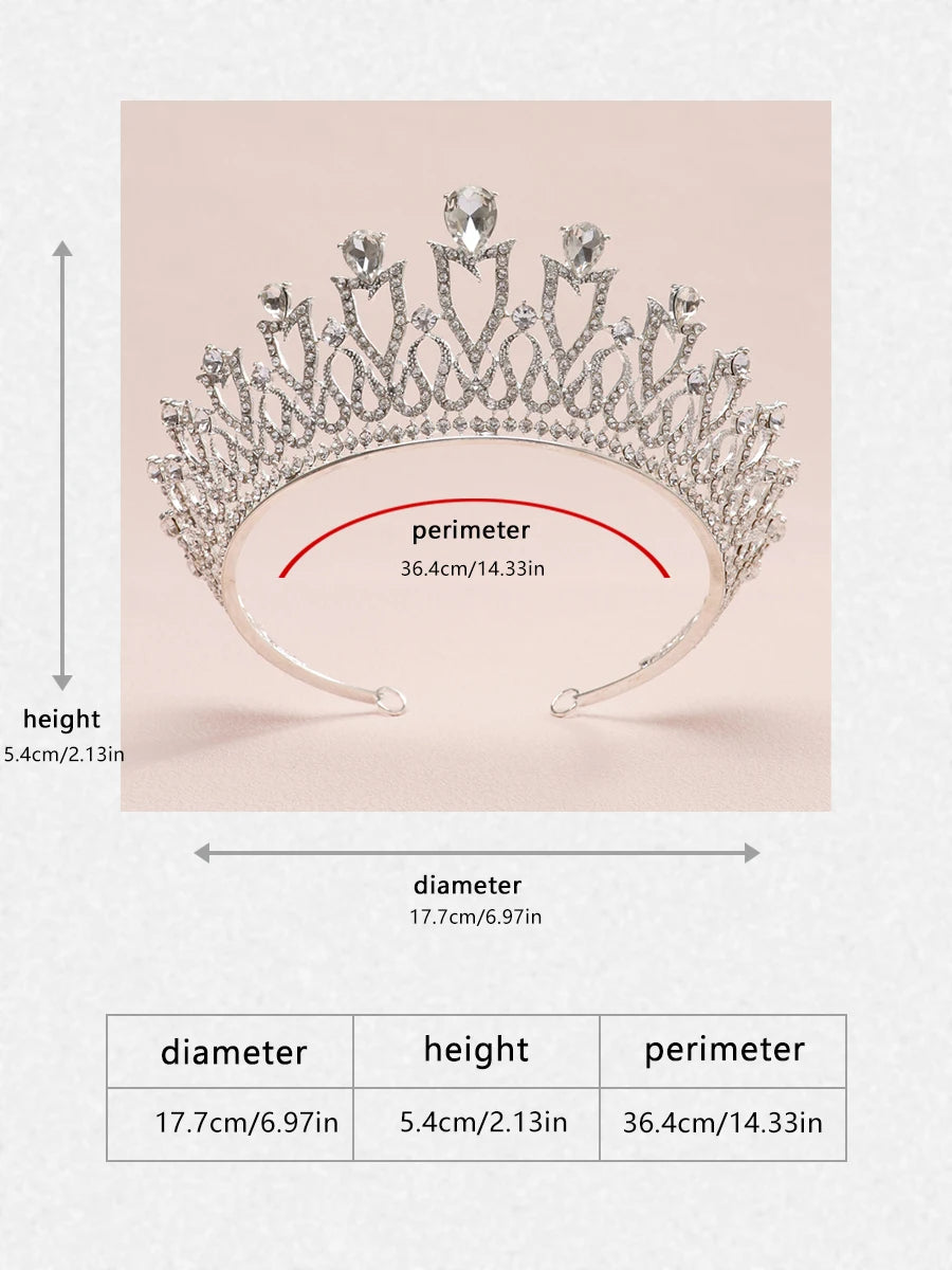 Itacazzo bridal headwear crown, classic Tiras suitable for women's weddings and birthday parties