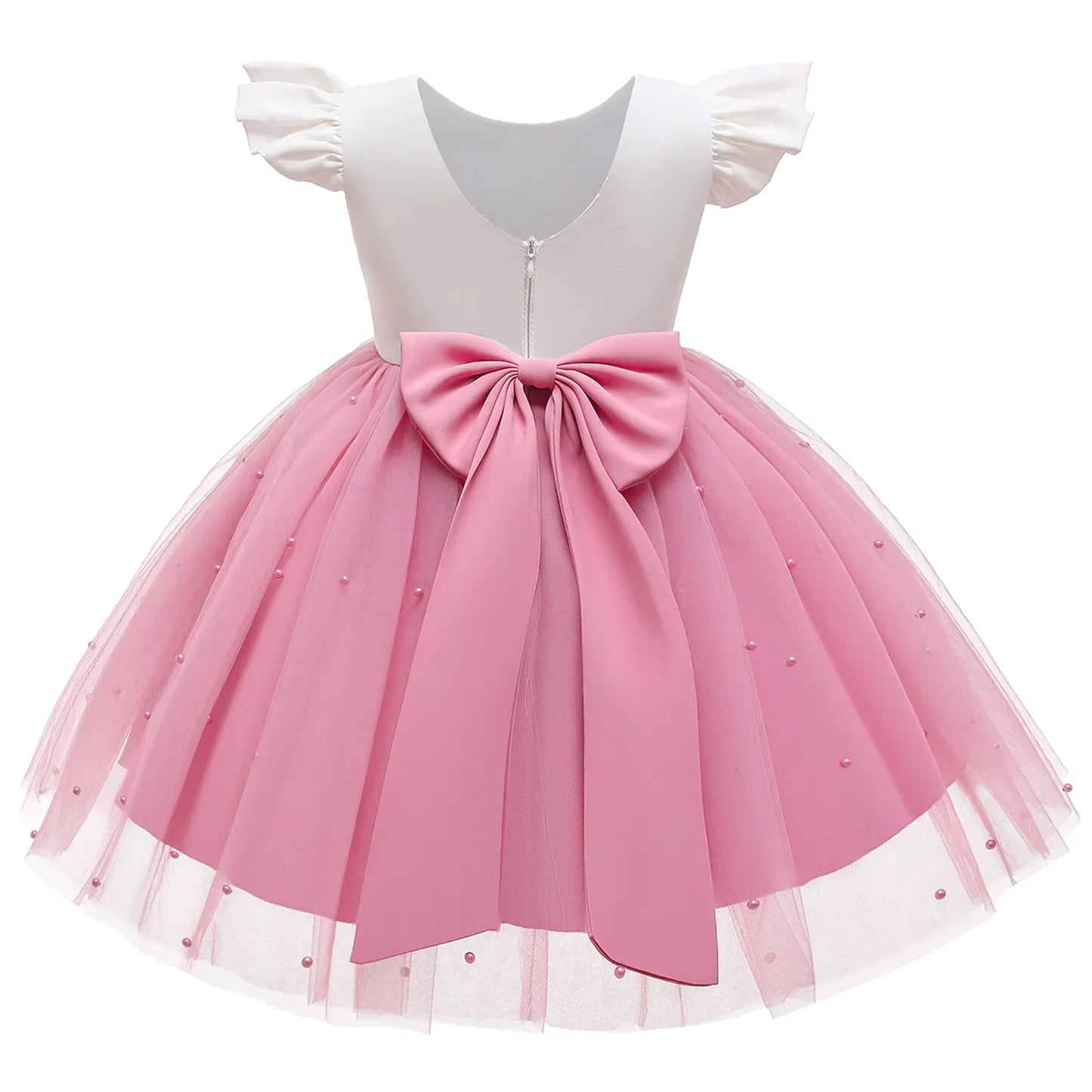 Cute Baby Girls Dress for Party Flower Lace Vintage Girl Dresses for 1-5Yrs Baby Clothes Holiday Kids Snow White Princess Dress