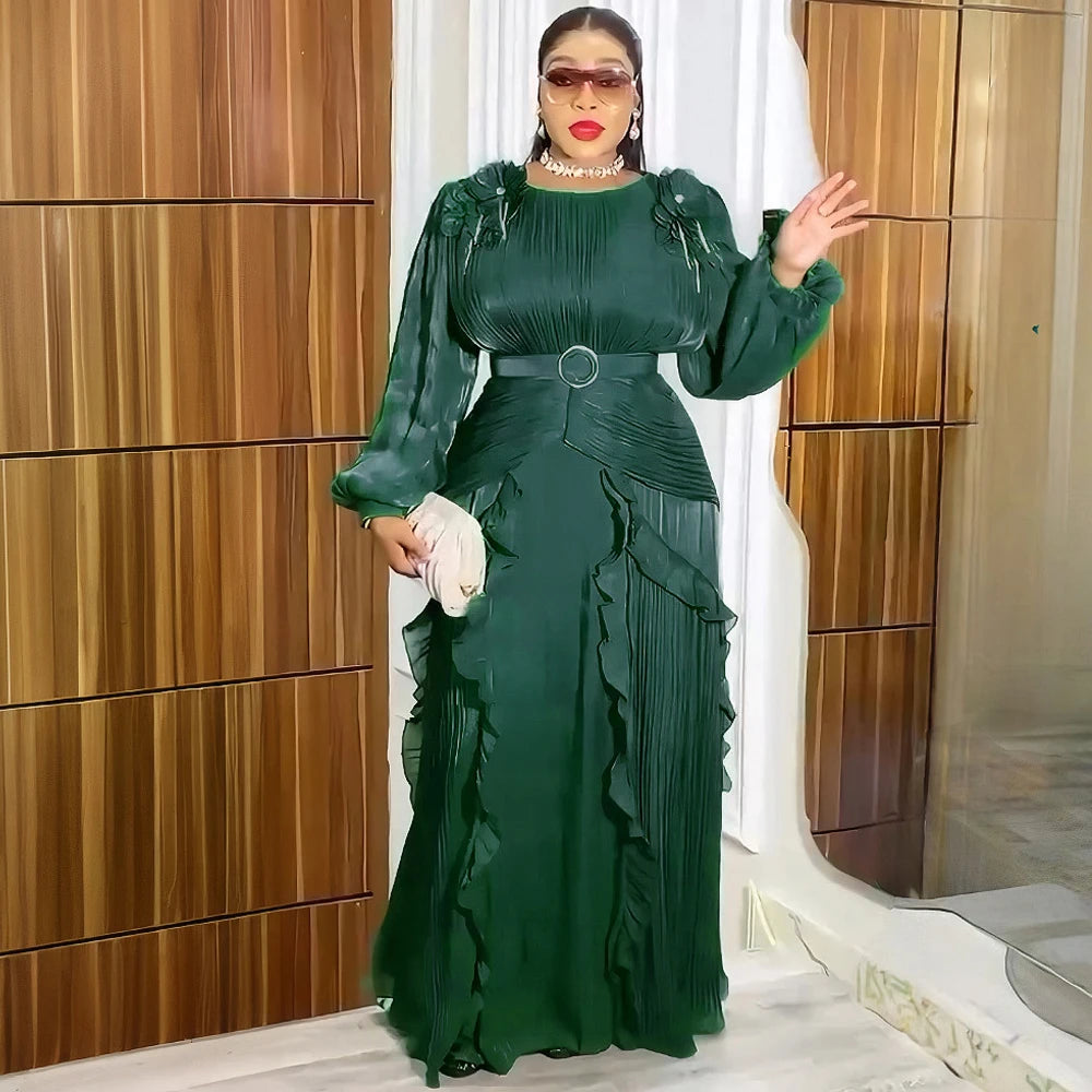 African Dresses For Woman 2025 Africa Clothing Wedding Party Evening Gowns Dashiki Ankara Outfits Dubai Turkey Kaftan Abayas