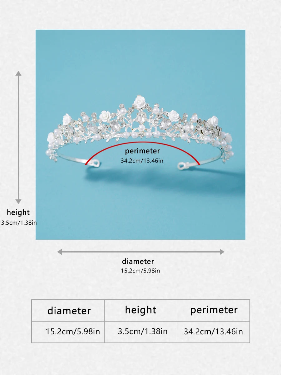 Itacazzo bridal headwear crown, classic Tiras suitable for women's weddings and birthday parties