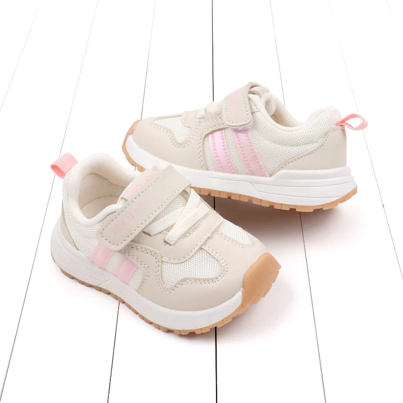 Baby Boys Girls Comfortable Sports Shoes Soft Sole Non-slip Solid Colour Toddler Shoes