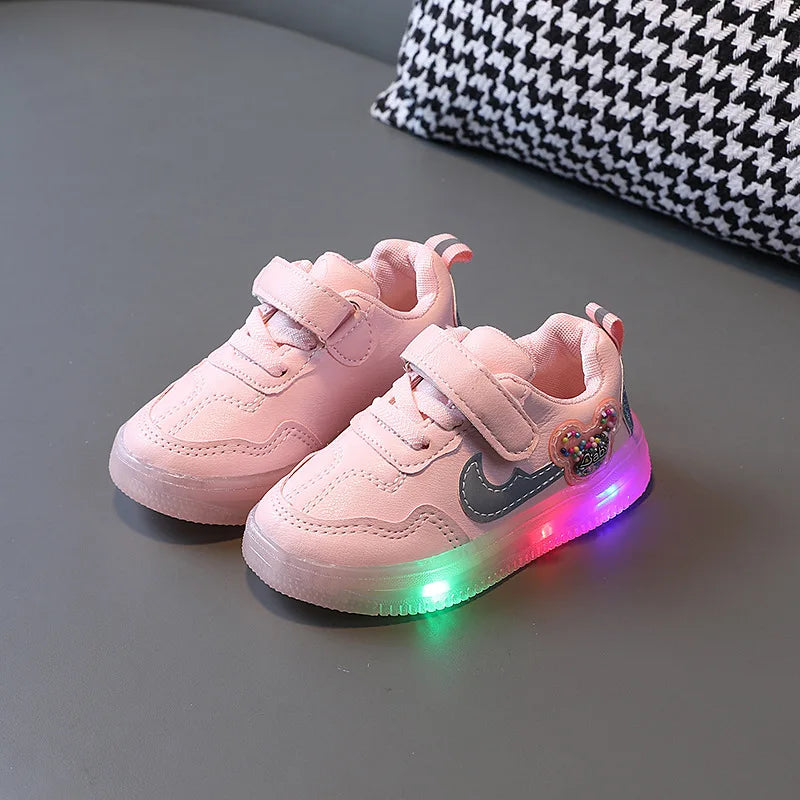 Kids Casual Shoes Boy Fashion Girls Soft Sneaker Sports Running Tenis Children Flat Casual Baby Toddler Outdoor Sneakers Shoes