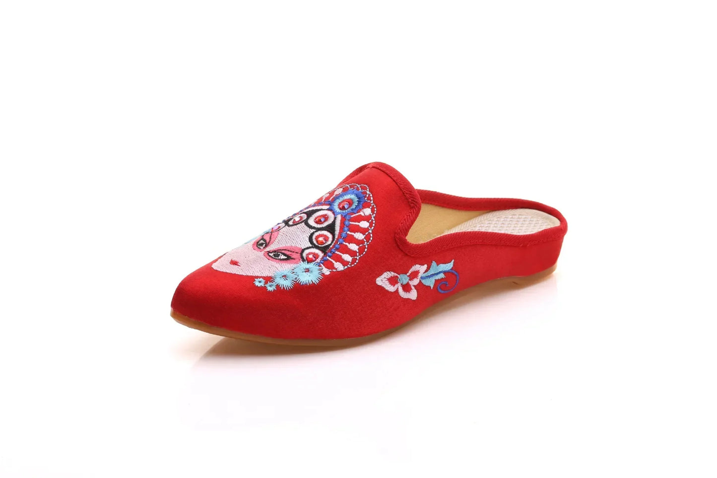 Summer Harajuku Chinese Style Women's Slippers Casual Vintage Embroidery Women Shoes Ethnic Style Fashion Streetwear Sandales