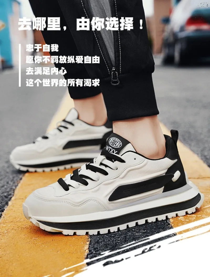 Trend Men Versatile Sneakers 2025 Autumn High Quality Comfortable Platform Sports Running Shoes Outdoor Youth Shoes for Men Plus