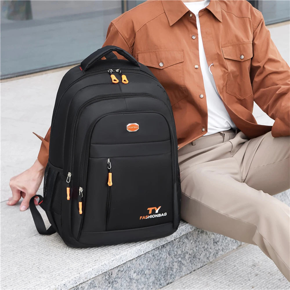 Leisure multi-layer zipper large capacity travel backpack, stylish men's and women's backpack, business computer backpack-ll