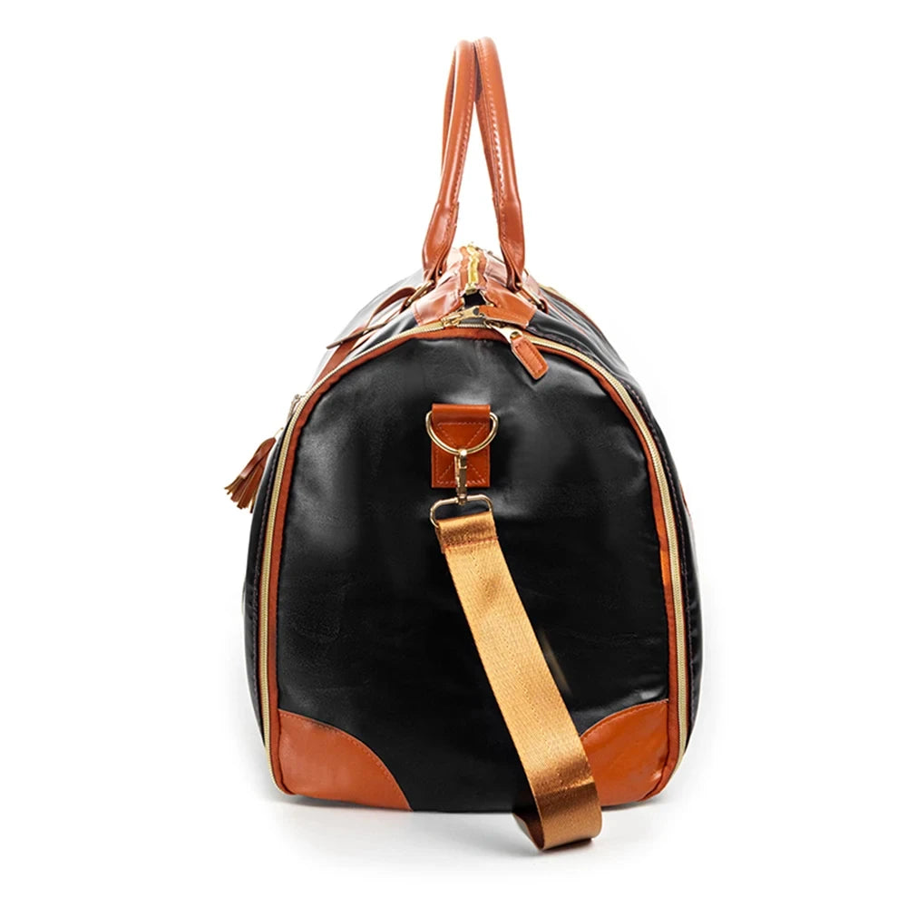 Buylor 2pcs Bags Folding Suit Bag Large Capacity Travel Luggage Bag With Shoe pouch Waterproof Women Handbag Outdoor Fitness Bag