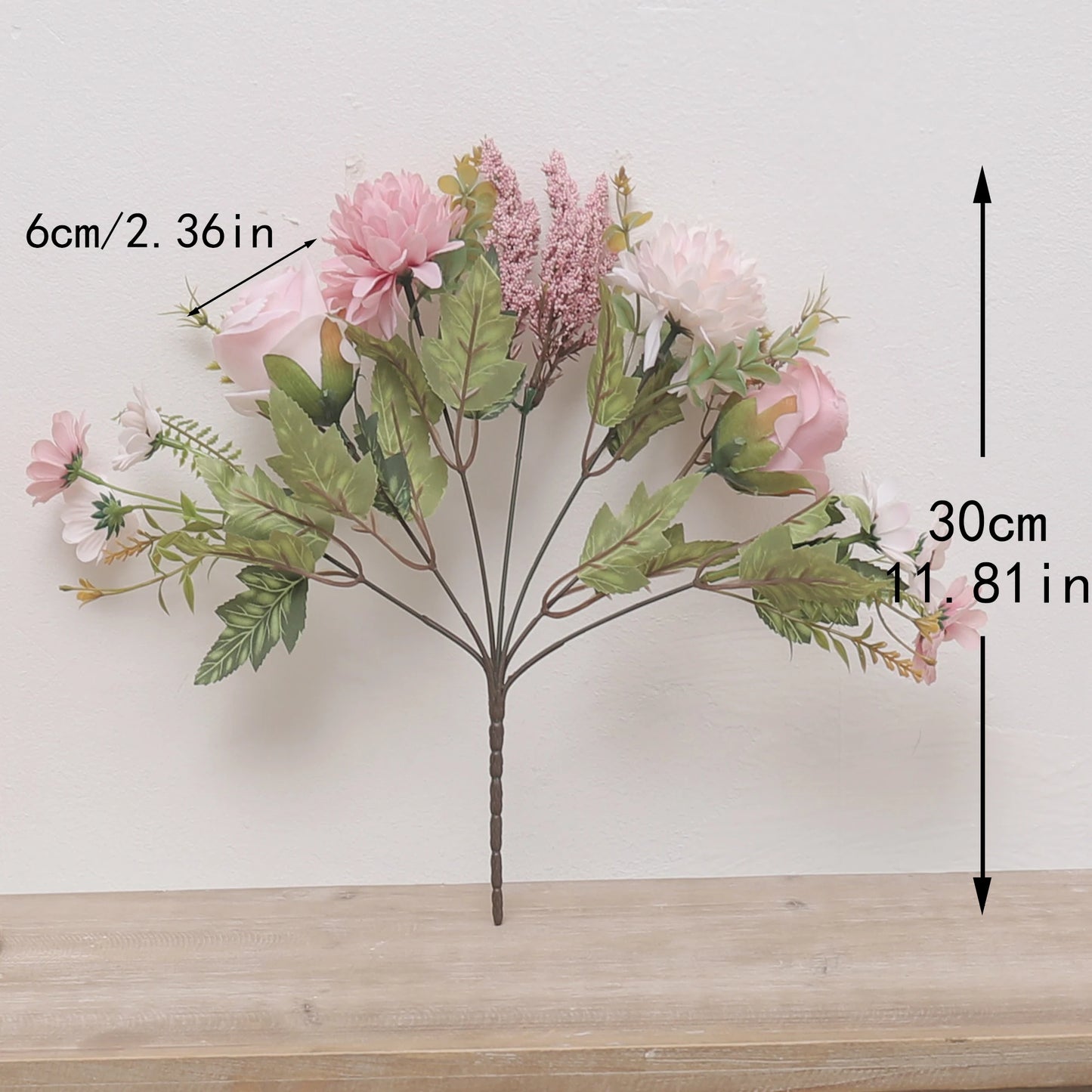 30cm Autumn Artificial Flowers Rose Bride Wedding Christmas Decoration For Vase Home Living Room DIY Fake Bouquet Daisy Plants