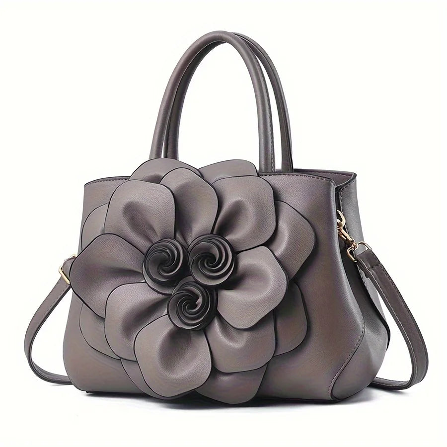 Women's fashionable handbag, casual style PU leather wallet, large capacity shoulder bag