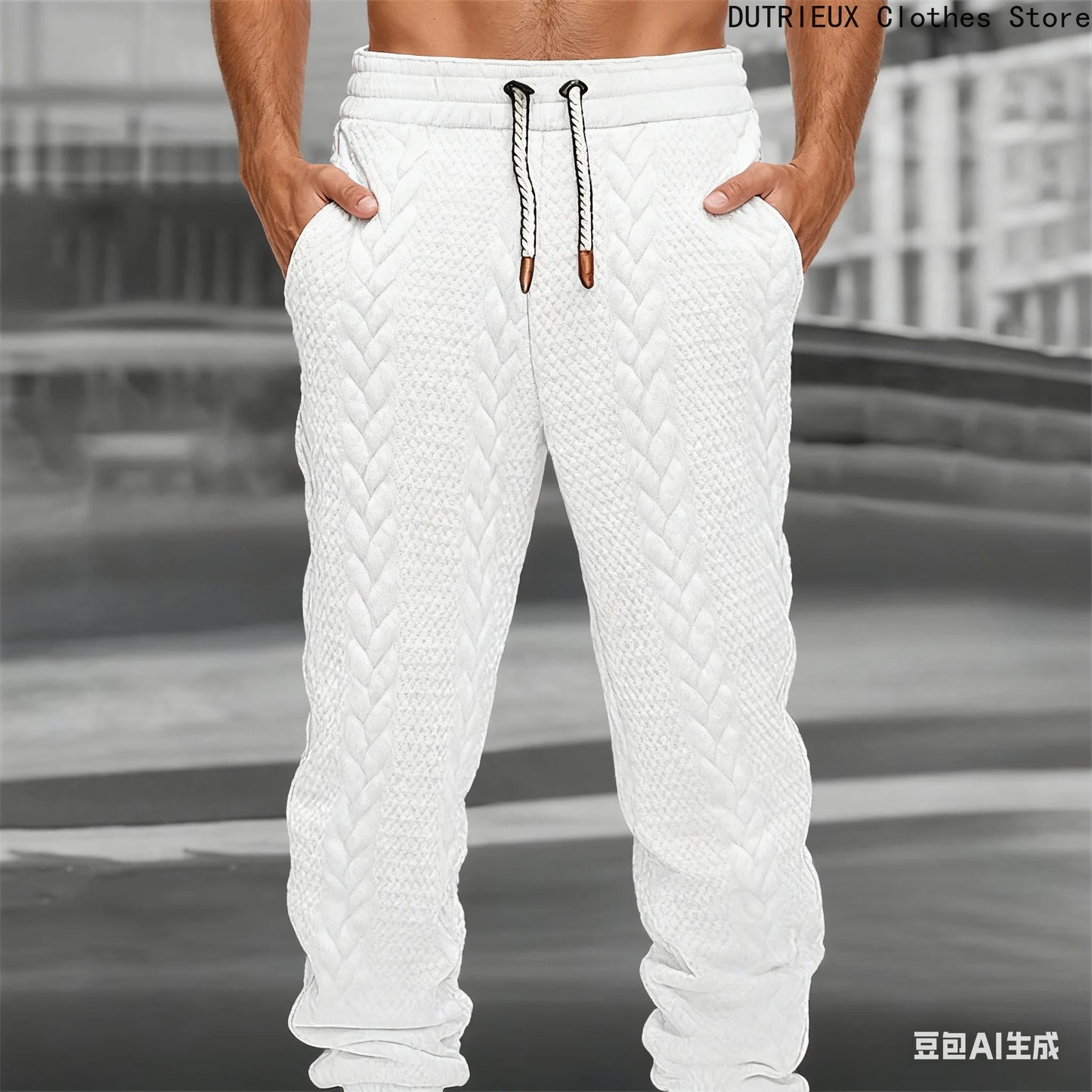 Fall/Winter Men's Pants, Soft and Comfortable Casual Sportswear Pants, Fashionable Street Business Men's Trousers