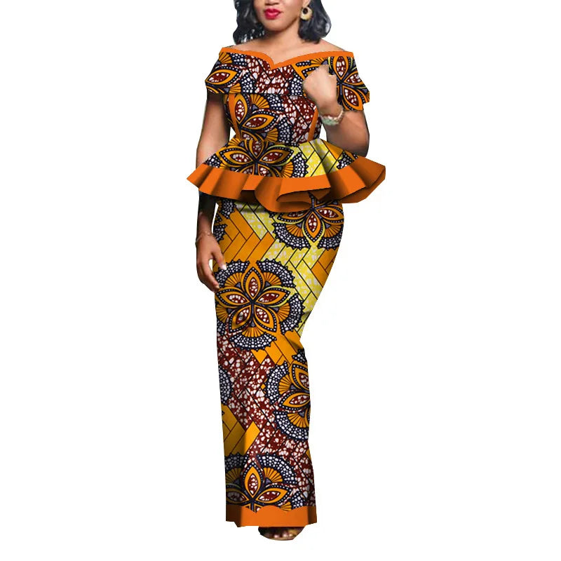 SALE!!! Party African Dress Women Skirt Sets Traditional 2 Pieces Suits Custom Made Dashiki Tops and Skirts Plus Size Clothing