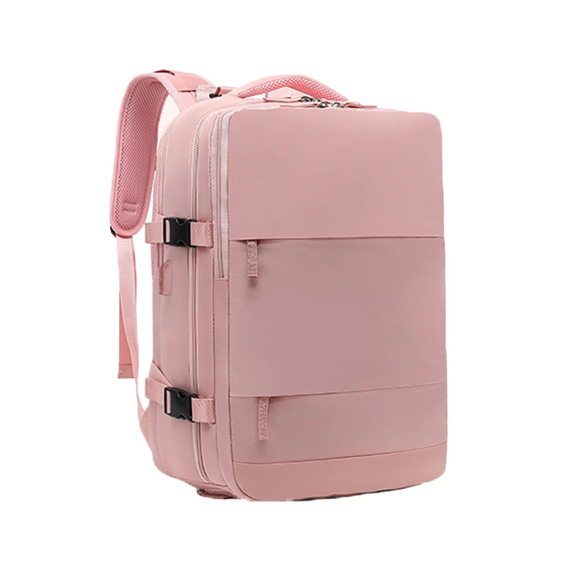 Classic Waterproof Large capacity Women Backpack USB Charging Laptop Backpack Fashion Dry Wet separation Travel Backpack Men Bag
