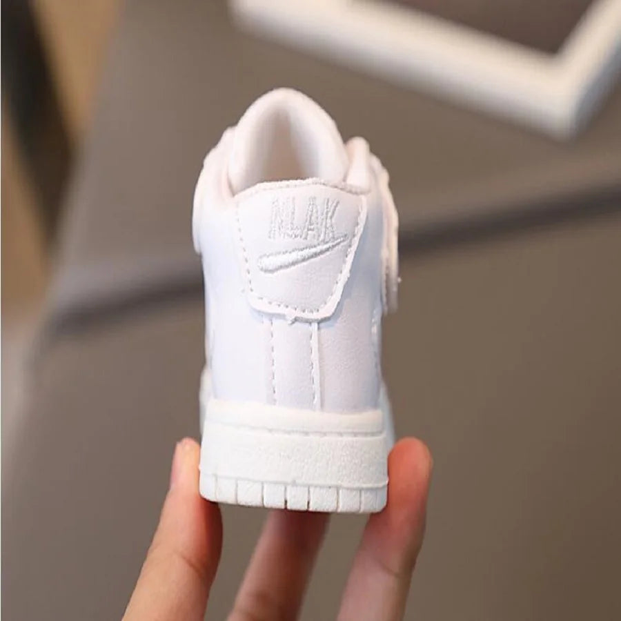 Autumn Winter New Children's Sports Shoes Boys' High Top Board Shoes Girls' Little White Fashion Children's Basketball Shoes