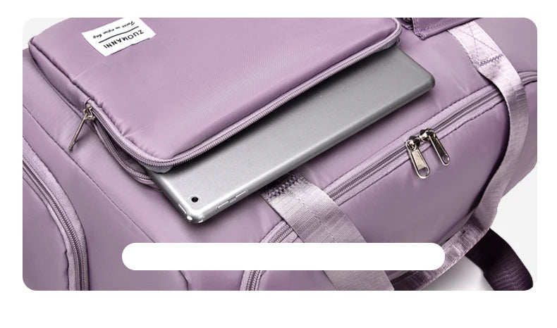 Travel Bag Female Large-Capacity Hand Luggage Dry-Wet Separation Sports Fitness Bag Short-Distance Travel Package