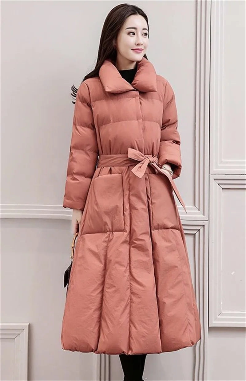 Winter Jacket Women Long Down Jackets Warm Parkas 2024 New Female's Casual Thick Quilted Cotton Puffer Coats Parkas Outwear