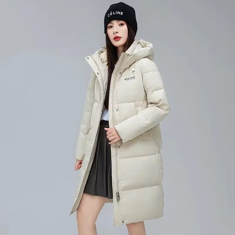 2025 New Long Winter Jacket Women Parkas Down Cotton Jackets Warm Hooded Outwear Female Thick Cold Snow Wear Coats Puffer Jacket