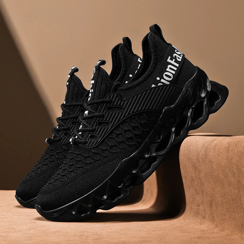 YRZL Sports Men Sneakers 2025 Breathable Mesh Running Shoes Lightweight Comfortable Walking Shoes Male Casual Outdoor Footwear