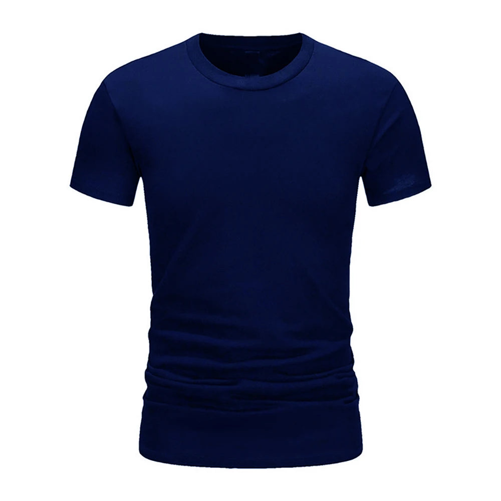 Men Cotton T-Shirt Summer Men Tshirts Loose Oversize Tshirt Casual Breathable Short Sleeve Clothing