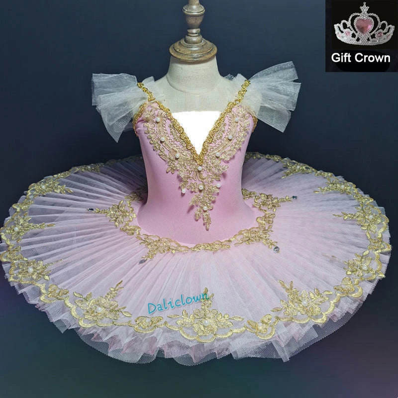 Professional Ballet Tutu Women Girls Ballet Dress Kids Adult Pancake Tutu Ballerina Princess Birthday Party Dress Ballet Costume