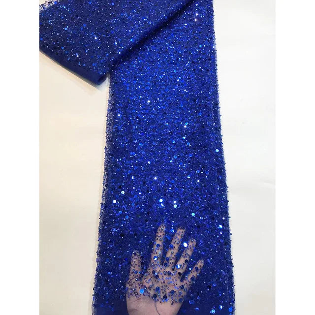 Eightale Violet Evening Dresses V-Neck Short Sleeves Robes De Soirée Sequined Customized Mermaid Prom Gown Wedding Party Dress