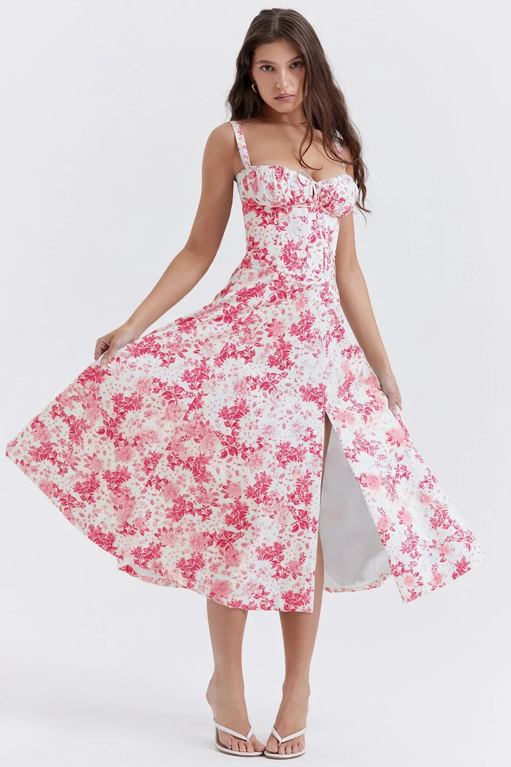 Women Beach Vacation Dress French Lazy Style Dress-Solid Color Or Printed Multi-Color Spring Summer 2025 New Arrival