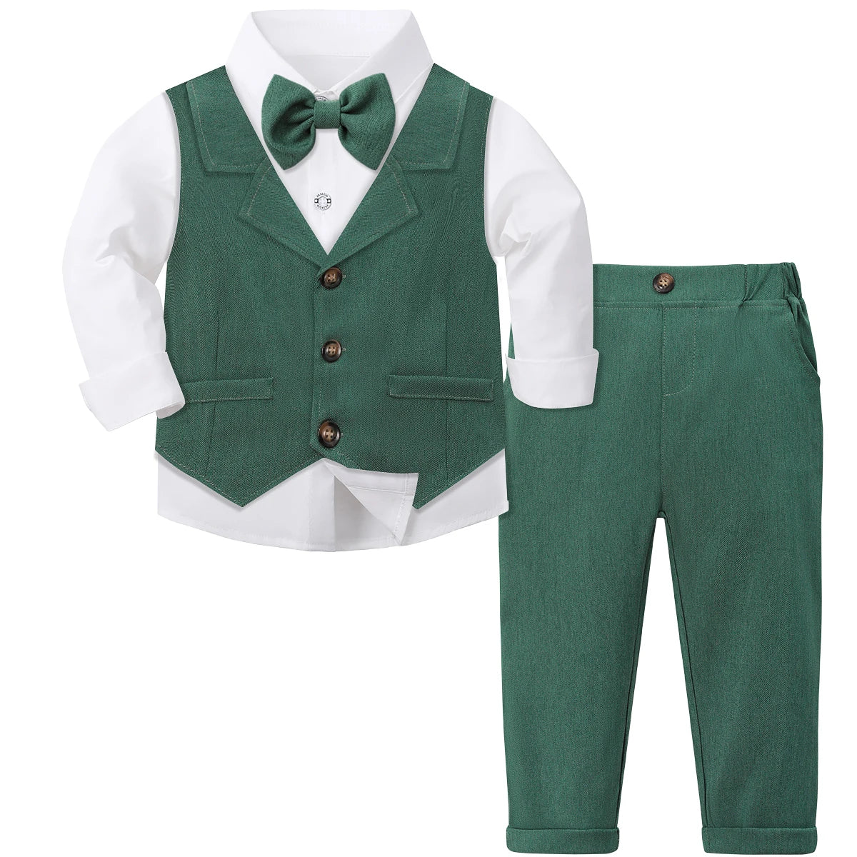 Toddler Suit Baby Boys Easter Outfit kids Christening Baptism Set Formal Wedding Birthday Party Gift Chirtmas Halloween Tuxedo