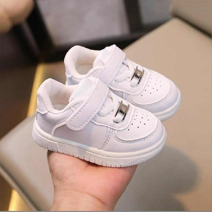 Autumn Winter New Children's Sports Shoes Boys' High Top Board Shoes Girls' Little White Fashion Children's Basketball Shoes