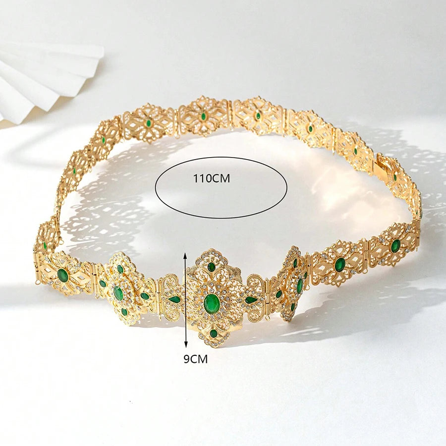 Moroccan metal belt ethnic wedding jewelry Algerian long-distance dress body chain bride belt wedding gift