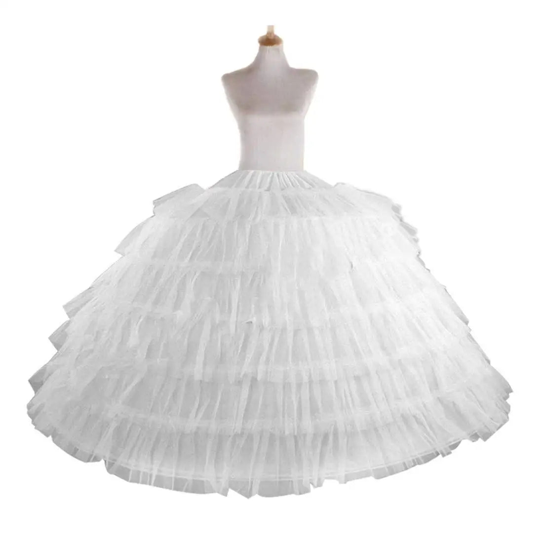 Full White Ball Gown Hoops Wedding Accessories Petticoat Underskirt Slips Quinceanera Gown for Wedding Dress