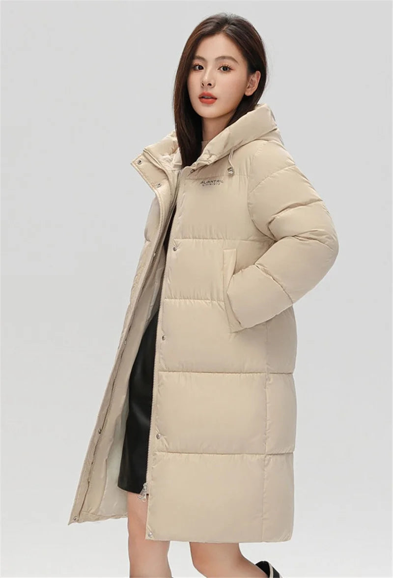 2025 New Long Winter Jacket Women Parkas Down Cotton Jackets Warm Hooded Outwear Female Thick Cold Snow Wear Coats Puffer Jacket