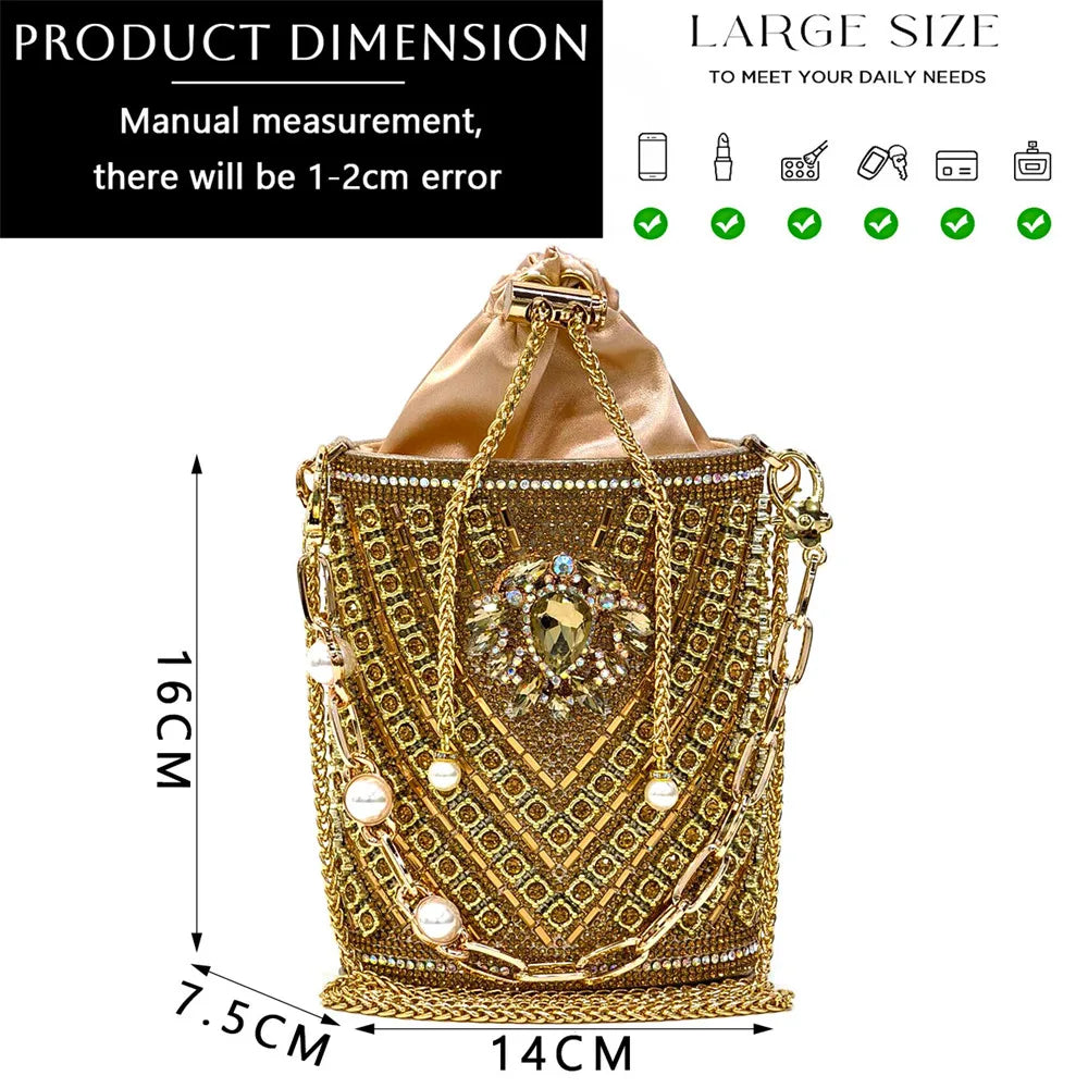 Nigerian Heel Party for Women Blue Color Shoes and Bag Set Rhinestone Handbag Italian Design Wedding INS 2025