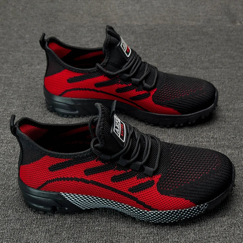 YRZL Men's Sneakers Breathable Lightweight Running Shoes for Men Comfortable Mesh Walking Shoes Sports Casual Outdoor Summer