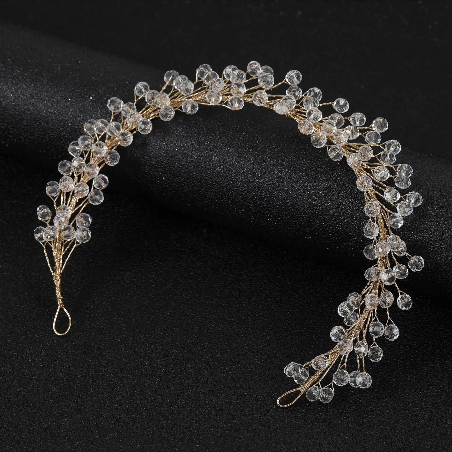 Bridal Wedding Headbands Full Pearl and Rhinestones Tiaras Hairbands For Women Bride Bridal Wedding Hair Accessories Jewelry
