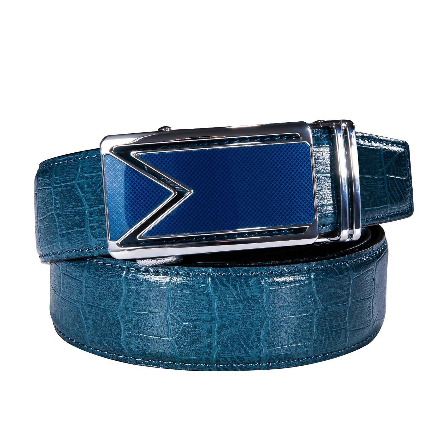 High Quality Mens Belts Black Brown Blue White Green Leather Straps Casual Gold Automatic Buckles Waistband Belt for Men Wedding