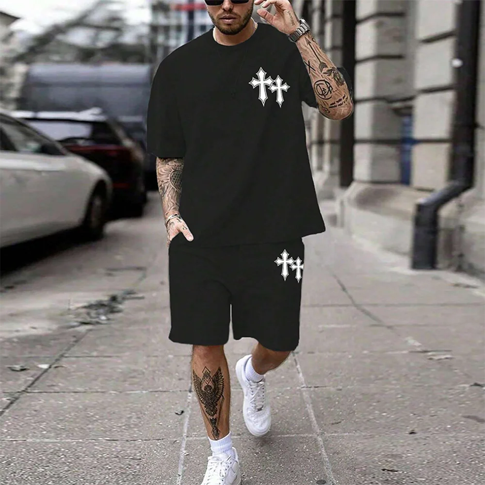 Popular Men S Casual Suit Oversized Loose Sweat Wicking Lightweight Non Damaging To The Skin Wear Resistant And Non Pilling