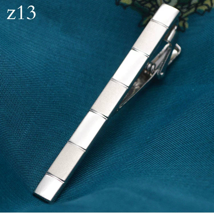 Tie Clip Men's Professional Security Simple British Style Temperament Accessories Men's Business Formal Metal Silver Clip Accessories