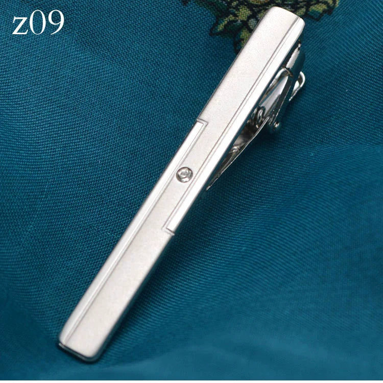 Tie Clip Men's Professional Security Simple British Style Temperament Accessories Men's Business Formal Metal Silver Clip Accessories