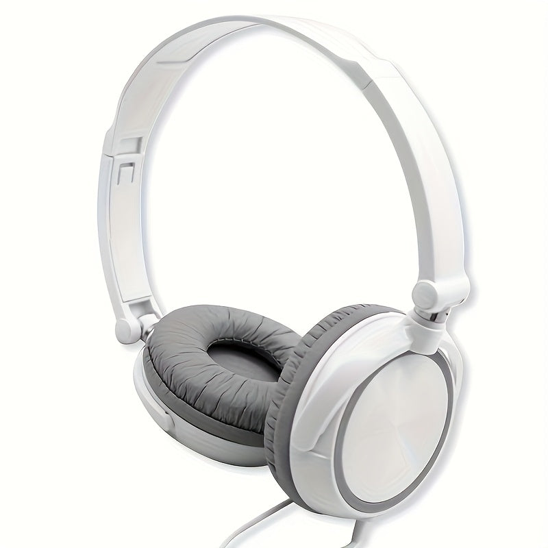 Wired Headphones Bass Foldable Headphones With Microphone 47.24inch Cable 3.55mm Plug