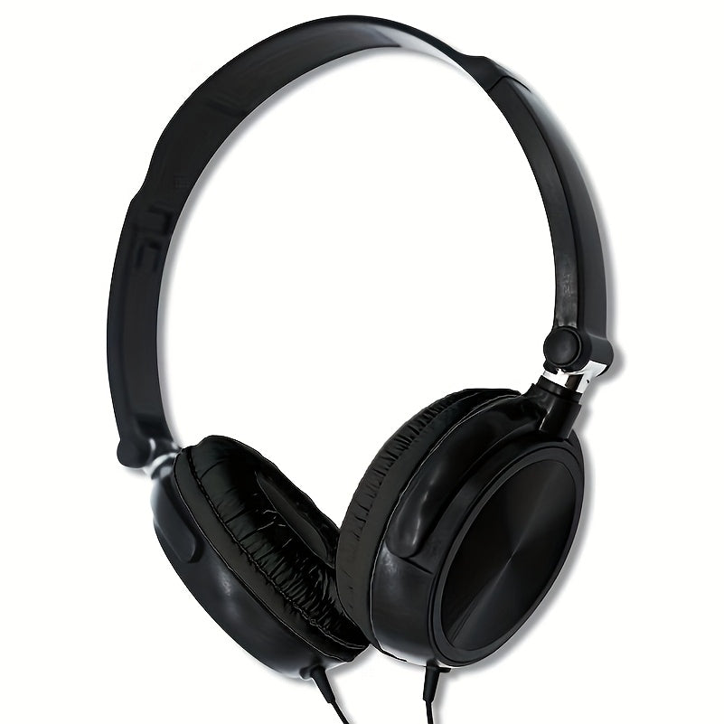 Wired Headphones Bass Foldable Headphones With Microphone 47.24inch Cable 3.55mm Plug
