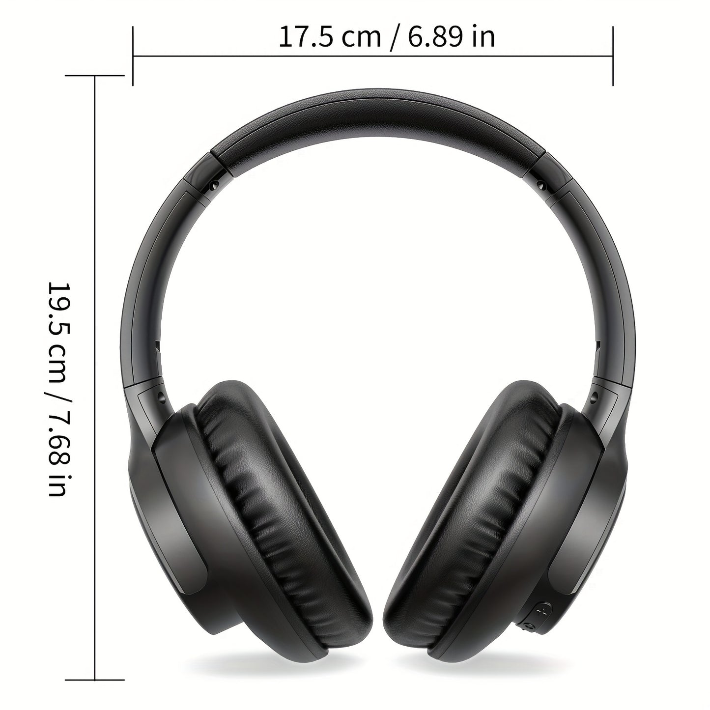 Over-Ear Headphones With Microphone, Lightweight Foldable & Portable Stereo Bass Headphones, Hands-Free Calling, Ideal For Gaming & PC & Mobile Phones Use, Gaming Headphones | Noise Isolating Headphones | Foldable Headphones