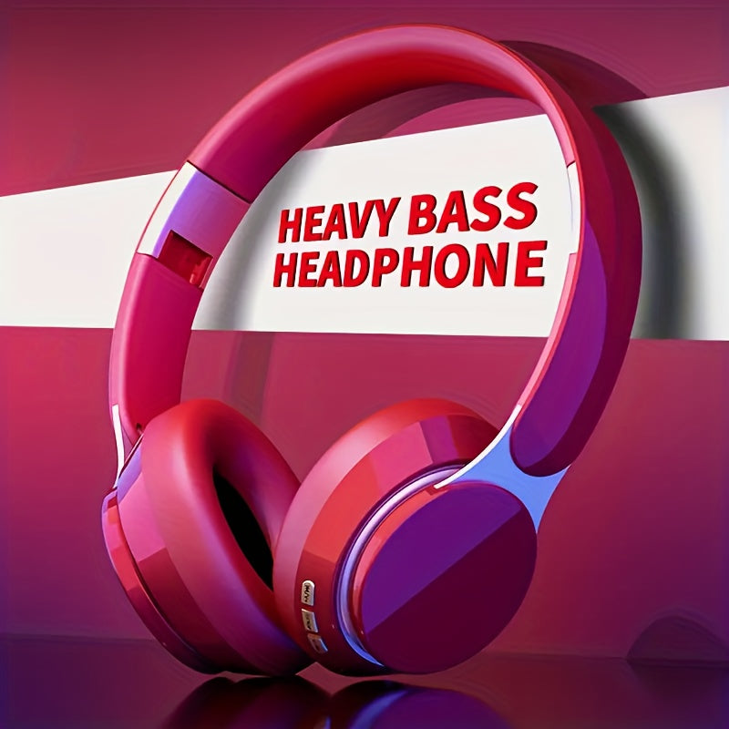 Wireless Headphones, Portable Over Ear Headphones, Foldable Headphones With Mic, FM Radio, 3.5MM AUX Cable, Soft-Earpads, Support TF Card Play For Travel Home Office Cellphone PC