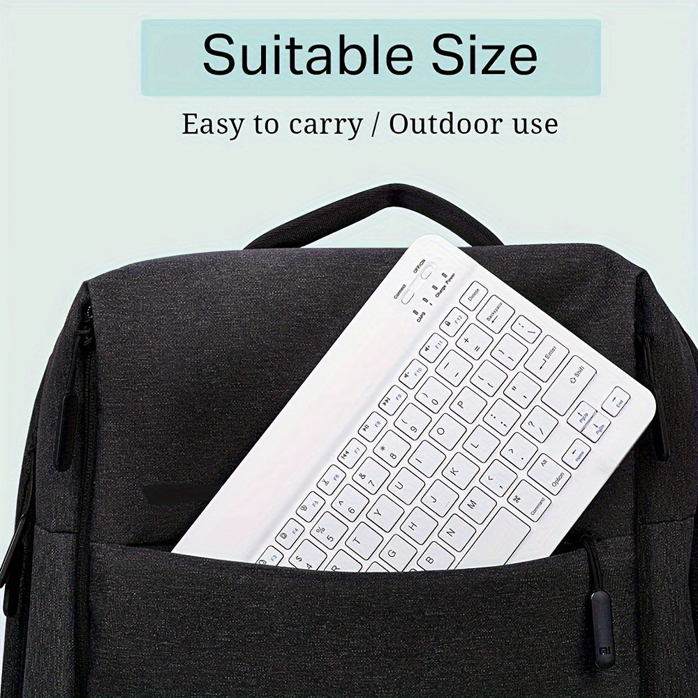 Ultra-Slim Portable BT Keyboard - Wireless Keyboard And Mouse Set, Suitable For IPad, Tablet, Laptop, Office Computer