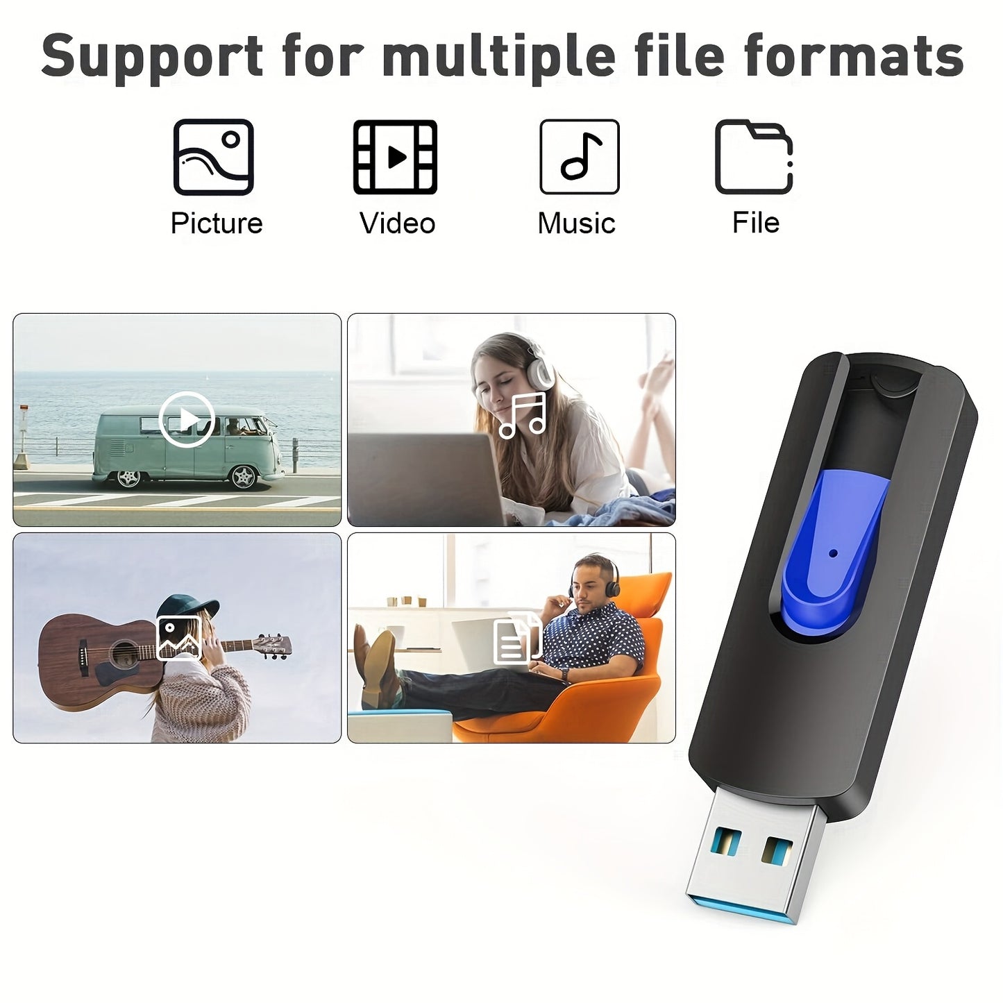 KEXIN 10pcs 64GB 32GB 10pcs 16GB USB Flash Drives Slide Retractable Memory Stick Bulk USB 2.0 Thumb Drive Jump Drive Zip Drive USB Sticks Data Storage Backup for PC Mac (10 Mixed Color)