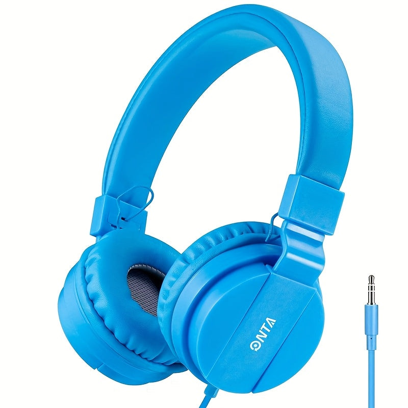 ONTA Kids Headphones For Boys Girls - Child Student Headset Wired Plug Earphones School Teen On Ear For Ipad | Computer | Smart Phone | Amazon Fire Tablet | Laptop | Plane Travel