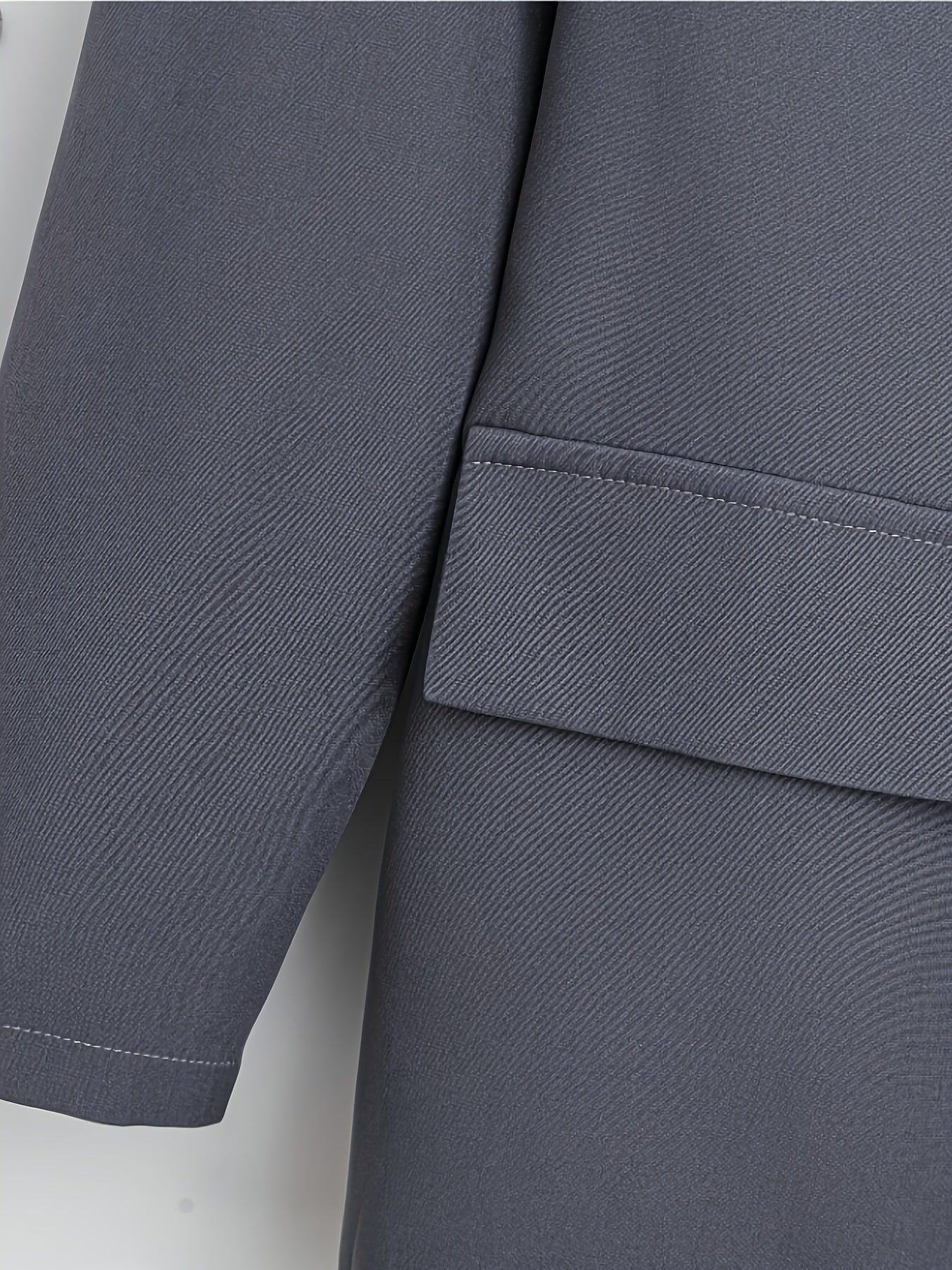 Women's Elegant Solid Color Double-Breasted Suit Jacket with Mesh Pleated Skirt Set, Spring/Summer Belt Not Included